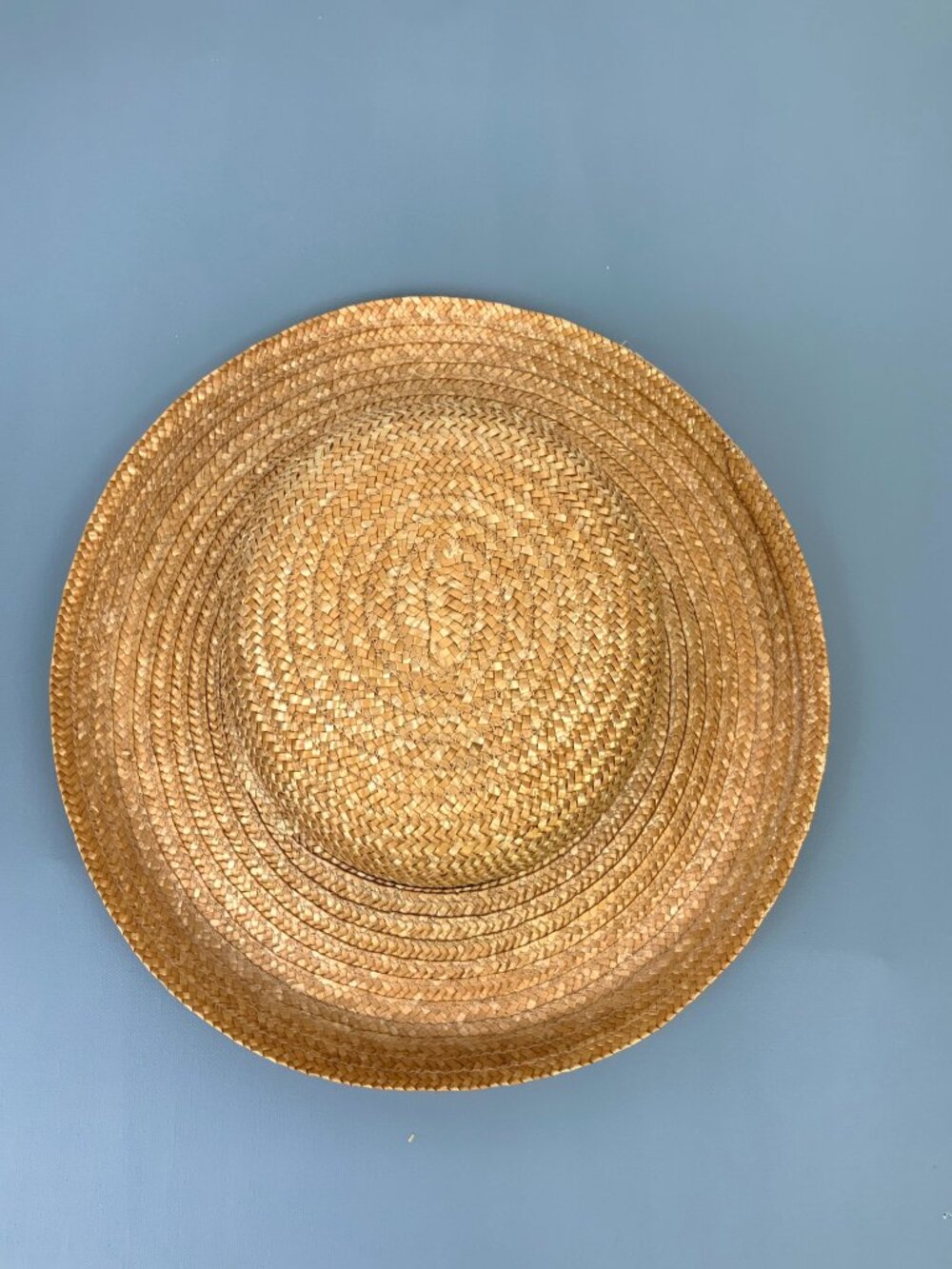 Natural Straw Sun Summer Hat by Filippo Catarzi Florence Italy Sz M - Picture 12 of 16